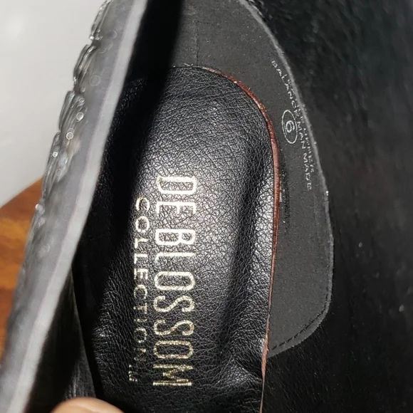 - De Blossom collection black booties - Picture 5 of 8